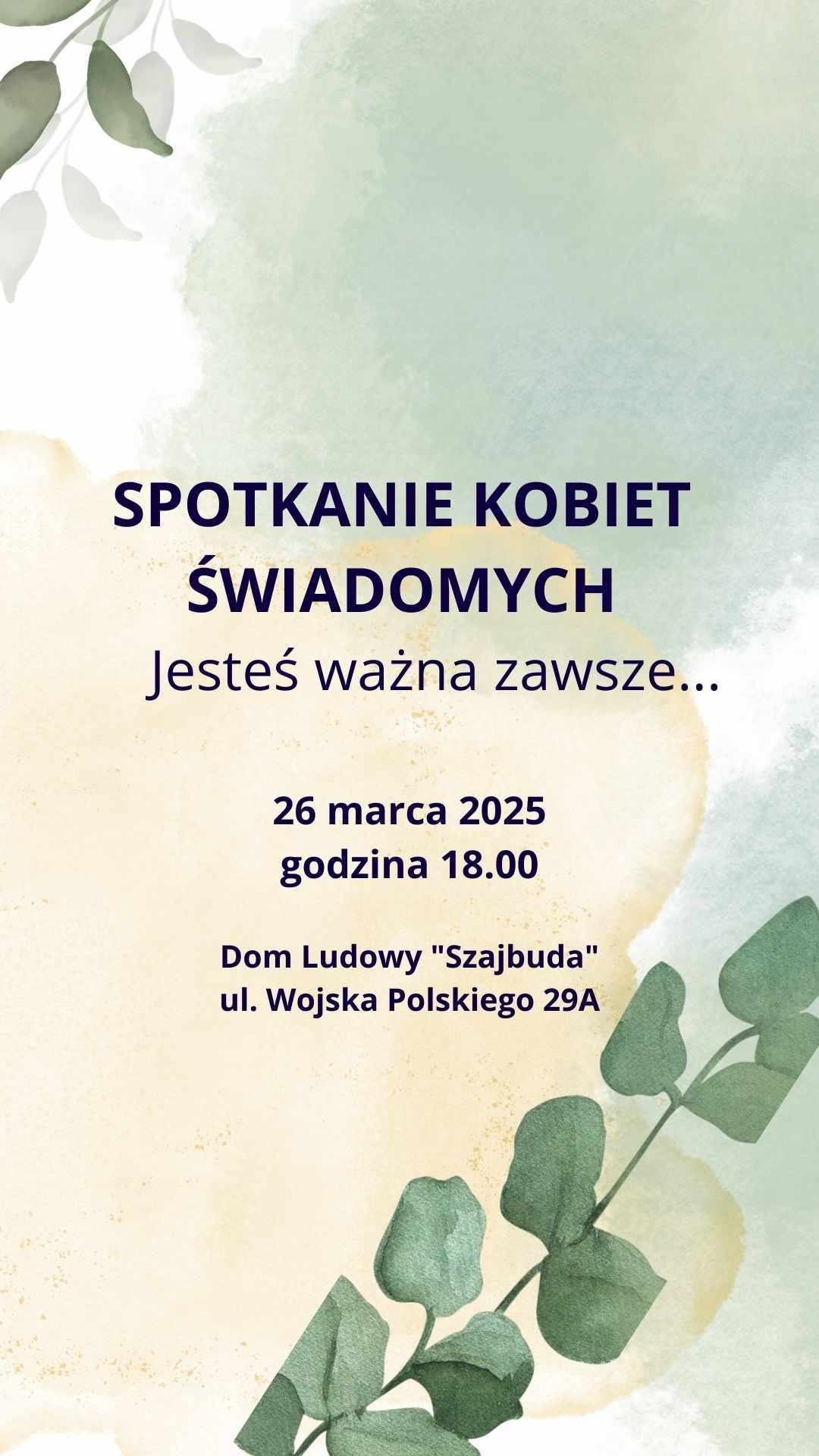 Jesteś ważna zawsze